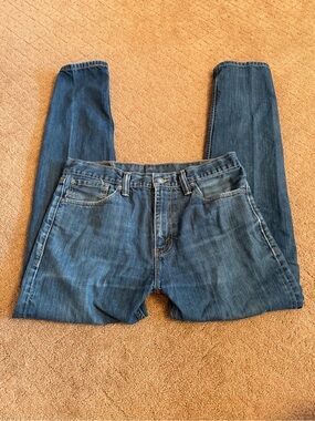 Levi 508 Regular Fit tapered Leg Jeans Mens 33x32 Dark Blue 100% Cotton